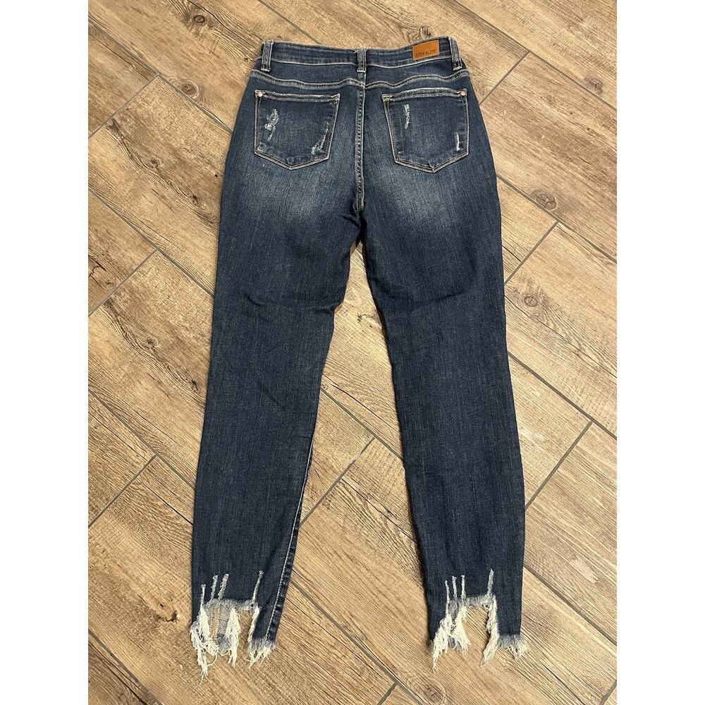 Judy‎ Blue Distressed Skinny Fit Size 5/27 Women's  Jeans - Picture 2 of 6